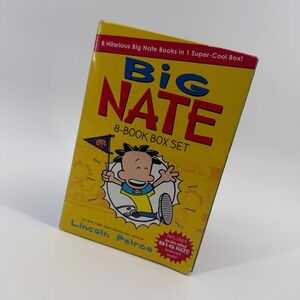 Big Nate 8 Book Box Set Lincoln Peirce Comix‎ Collection Ages 8-12